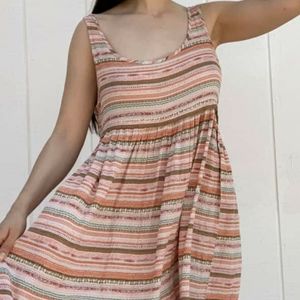 Stripped tank dress